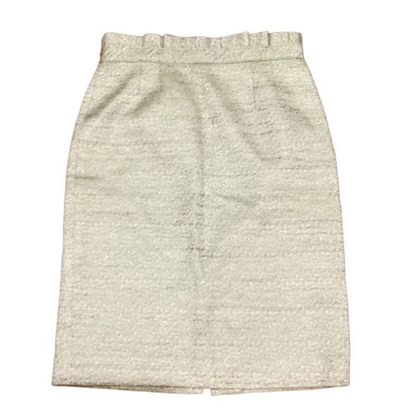 Classiques Enrier Pencil Skirt Green Sz 6 paperbag waist detail - Picture 5 of 14